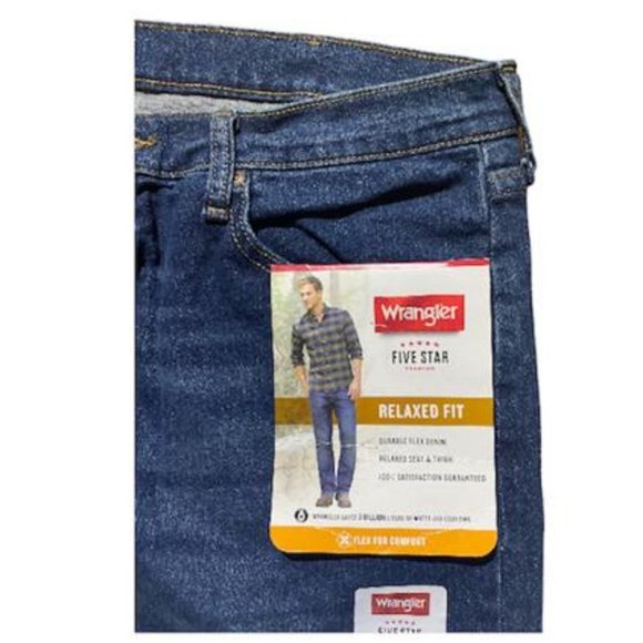 wrangler pantalones de mezclilla reteo relajados con corte de bota para hombre - Picture 5 of 9
